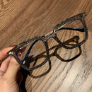 Kurzsichtigkeit Weitsichtigkeit Damen Sonnenbrillen Vintage Brillen mit klaren Gläsern Damen Luxus Strass-Brillen Herren Optische Brillen