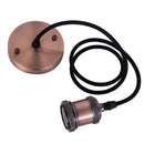 The Edison Halo | Vintage E27 Pendant Lamp Holder, 6 Finishes