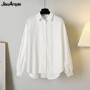 Women's Spring Autumn Fashion 3 Pieces Outfits 2023 Student Korean Casual Shirts+Sweater Vest+Straight Jeans Set Lady Streetwear