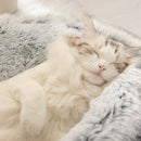 Hundebett Katzenbett Rund Plüsch Katze Warmes Bett Haus Weiches Langes Plüschbett Für Kleine Hunde Für Katzen Nest 2 In 1 Katzenbett