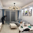 Modern Glass Ball Chandeliers for Dining Room Kitchen Living Room  Bedroom Hanging Ceiling Chandelier Indoor Lighting Fixtures