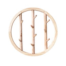 Wood Wall Hooks Decorative Clothes Hanging Hook Crochet Nordic Wooden Cloth Holder Organizer Hangers for Home Hotel Dorm Decor