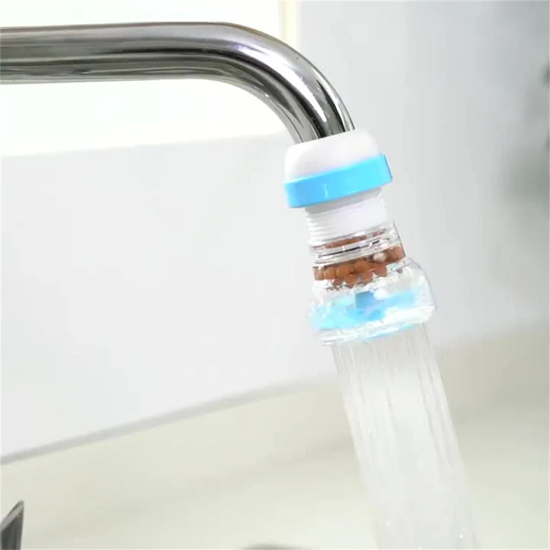 Faucet splash-proof head lengthened extension water purifier kitchen water sprinkler water saving rotary filter nozzle