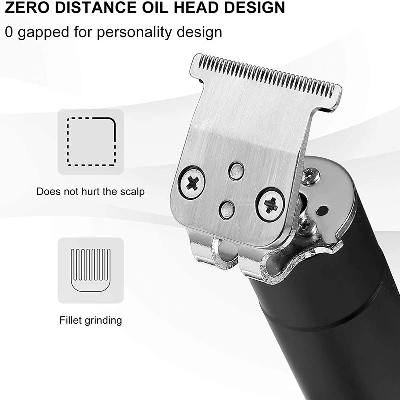 Professional Corded Cordless Can Be Zero Gapped Hair Trimmer For Men Electric Hair Clipper Beard Rechargeable Hair Cutter