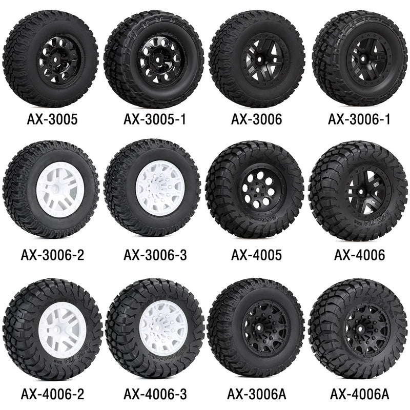 Austar 4PCS RC Car Rubber Tires Wheel Rim Set for 1/10 Short Course Truck ARRMA SENTON 550 MEGA XLH 9125 Traxxas Slash