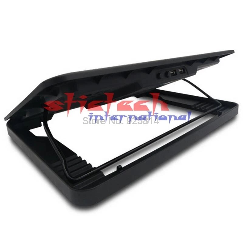by dhl or ems 50pcs Genuine 5 Fan 2USB Laptop Cooler Cooling Pad Base LED Notebook Cooler Computer USB  For Laptop PC 10''-17''