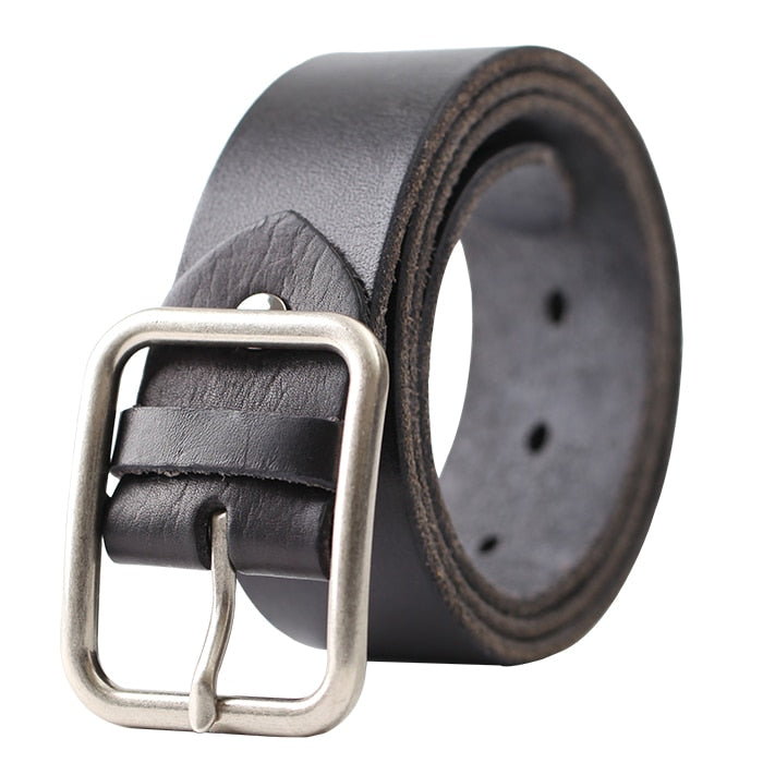 Vintage 100% Genuine leather Belt for Men High Quality Natural Cow Leather Men&