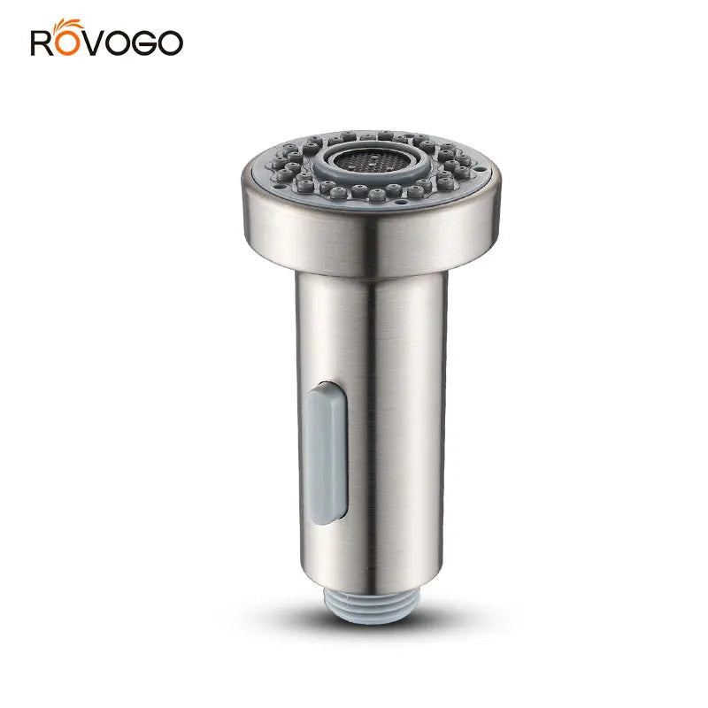 ROVOGO Pull-Out Spray Head Replacement Part for Kitchen Sink Faucet, Chrome/Brushed Nickel Finish