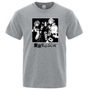 Japanese Anime Mens T-shirts Tokyo Revengers Print Tshirts Male Cotton Harajuku Short Sleeve T Shirts Summer Black Top Tee Shirt