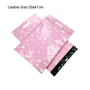 10pcs Printed Tote Bag Express Bag with handle Courier Bag Self-Seal Adhesive Thick Waterproof Plastic Poly Envelope Mailing Bag