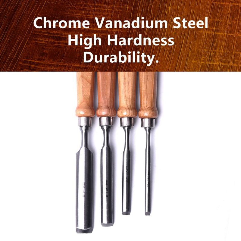 1pcs 5/16" To 1'' Semi-Circular Woodworking Chisel Chrome Vanadium Steel Wood Carving Gouge Chisel Sculpture Craft Woodcut Tool