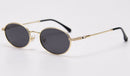 Peekaboo retro oval glasses men uv400 high quality gold small sunglasses women metal 2021 yellow red hot-selling