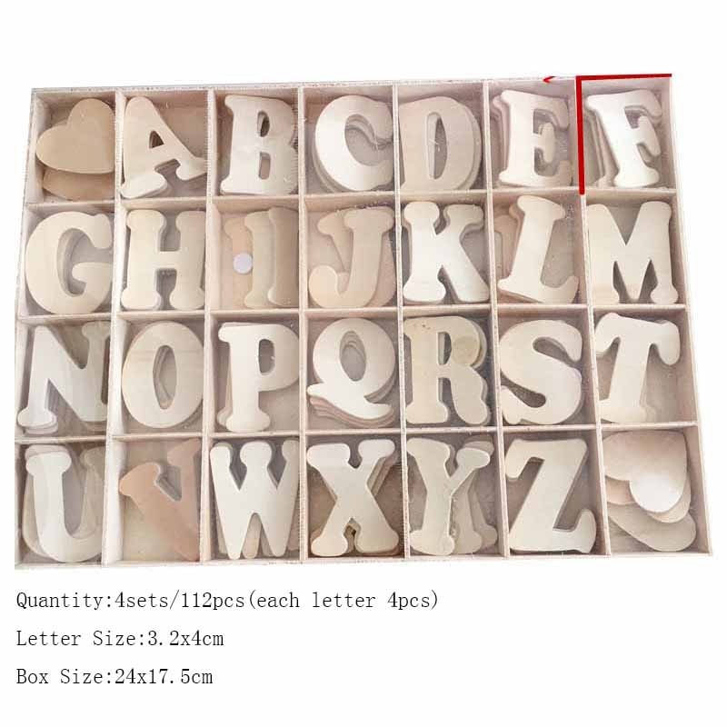 Wooden Letters Natural Alphabet Letters And Numbers Personalised DIY Craft Home Decor Wedding Birthday Xmas Party Name Design