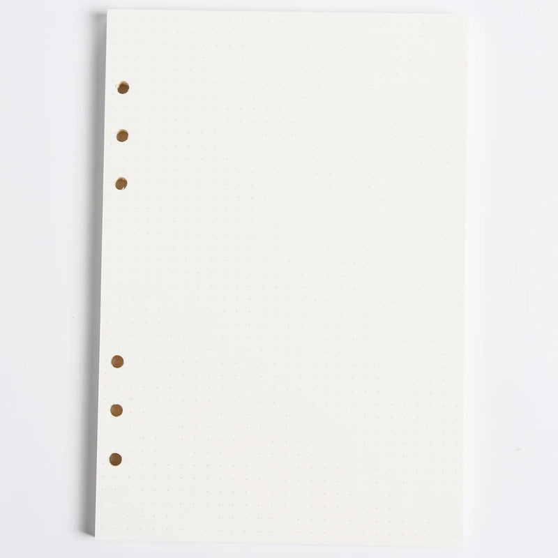 Diary 2025 Classic 6 Holes Binder Notebook Inner Paper Core/refilling Inner Papers:line,grid,dots,list,daily Weekly Monthly Plan