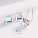 Thaya Color Light Bow Gift Necklace 925 Silver Bohemia Interesting Color Prism Necklace for Women Special Design Jewelry