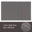 2/4/6Pcs Placemats PVC Dining Table Mat Weave Disc Pads Bowl Coasters De Cozinha 30*45cm Plate Bar Kitchen Coffee Table Mat