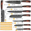 The Forge | Damascus Laser-Pattern Chef Knife Set (1-10 Piece)
