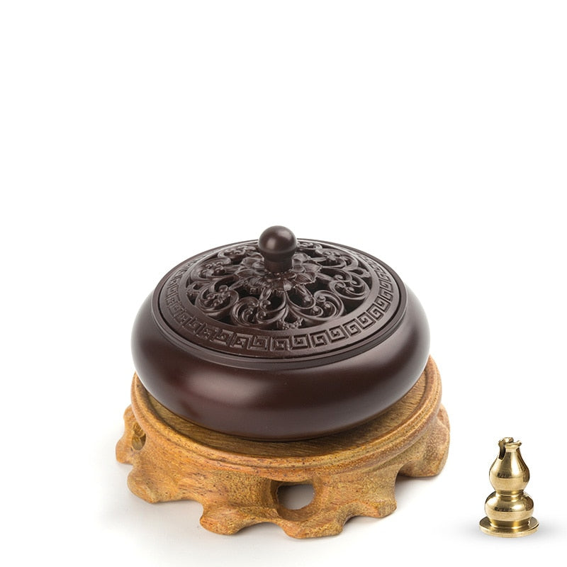 Indoor copper incense burner Aromatherapy Natural Aroma incense coil Fragrance censer holder room home decoration