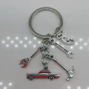 Mechanical Keychain Dad Father Initial Keychain Father's Day Gift Letter A-Z Truck Keychain Truck Key Ring Car Truck Lover Gift