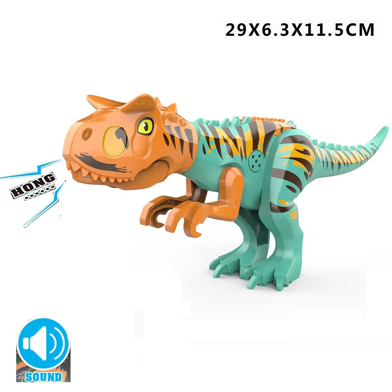 Brutal Raptor Building Jurassic Blocks World 2 MINI Dinosaur Figures Bricks Dino Toys For Children Dinosaurios Christmas