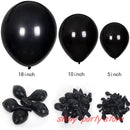 5-36inch Black Latex Balloons Wedding Birthday Party Baby Shower Halloween Christmas Balloon Arch Decorative Balloons for Party