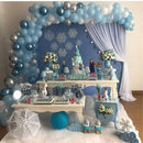 85tlg. Blau Weiß Silber Metallballon Girlande Bogen Ballon Hochzeit Event Party Balon Baby Shower Geburtstag Party Deko Kinder Erwachsene