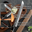 GRANDSHARP Professional Filleting Knife Japanese Sakimaru Blade 10.6 Inch Chef Knife 8cr18mov Stainless Steel Wooden Gift Box