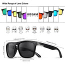 Fashion Guy Sonnenbrille von KDEAM Polarisierte Sonnenbrille Herren Klassisches Design All-Fit Spiegel-Sonnenbrille mit Markenbox CE