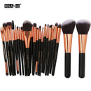 MAANGE 15/22Pcs Beauty Makeup Brushes Set Cosmetic Foundation Powder Blush Eye Shadow Lip Blend Make Up Brush Tool Kit Maquiagem