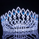 Crystal Queen Hochzeit Tiara Krone Braut Festzug Haarschmuck Barock Diadem Kopfschmuck Damen Braut Kopfschmuck Accessoires