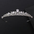 Luxus Kristall Perlen Blatt Brautschmuck Sets Strass Krone Tiaras Halskette Ohrringe Set für Braut Afrikanische Perlen Schmuck Sets