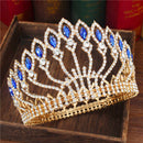 Crystal Queen Hochzeit Tiara Krone Braut Festzug Haarschmuck Barock Diadem Kopfschmuck Damen Braut Kopfschmuck Accessoires