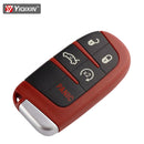 YIQIXIN Fit For Dodge Dart Challenger Charger Durango Journey For Jeep Chrysler 300 Remote Car Key Shell Cover Case Red 5 Button