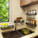 Kitchen Organizer Wall Mount Bracket Holder Wall Storage Shelf For Spice Jar Rack Cabinet Shelves Kitchen Gadgets Supplies 2021