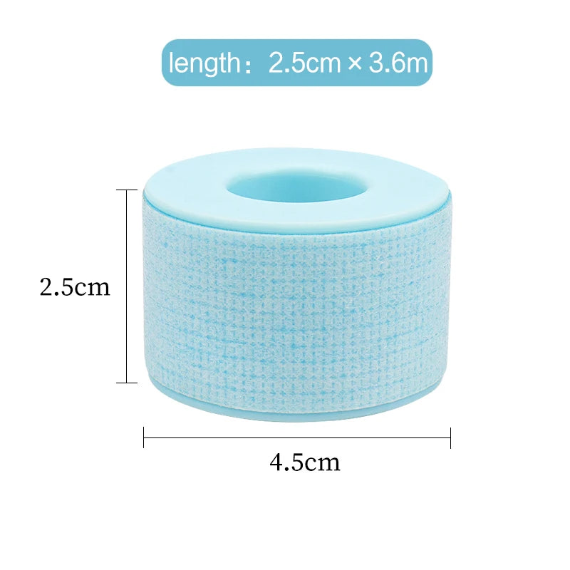 2Pcs Non-woven Medical Silicone Gel Eyelash Tape Breathable Sensitive Resistant Blue Under Eye Pad Eyelash Extension Tools