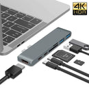 USB 3.1 Type-C Hub To HDMI Adapter 4K Thunderbolt 3 USB C Hub TF SD Card Reader Slot PD for MacBook Pro 16 14 Air 13 M1 Chip