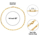2021 Hot Fashion Paperclip Link Chain Women Necklace Stainless Steel Gold Color Chain Necklace For Women Men Jewelry Gift