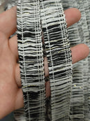 1.9cm/3cm/3.8cm 5yards Black/Gold Thread +Beige /White Cotton Tassel Curtain Fringe Household Accessories Tassel Lace Trim X374