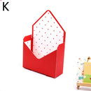 Korean Envelope Flower Packaging Box Foldable Flower Gift Box Wedding Party Decoration Stripe Printed Flower Gift Packaging Box