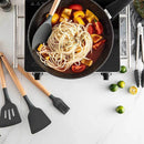 Silicone Kitchenware Cooking Utensils Set Non-stick Cookware Spatula Shovel Egg Beaters Wooden Handle Kitchen Cooking Tool Set