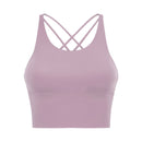 SHINBENE UPATED 2.0 Gym-Lauftops Damen Weiche Nylon Fitness Yoga Sport-BHs Tops Anti-Schweiß Gepolsterter Workout-BH