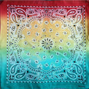 New Fashion Hip Hop 100% Cotton Bandana Square Scarf handkerchief Gradient Paisley print For Women Men Unisex headband 55*55cm
