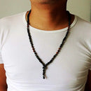 Man's unique necklace 6mm Natural stone bead & Hematite Bead Necklace Fashion Jewelry Dropshipping