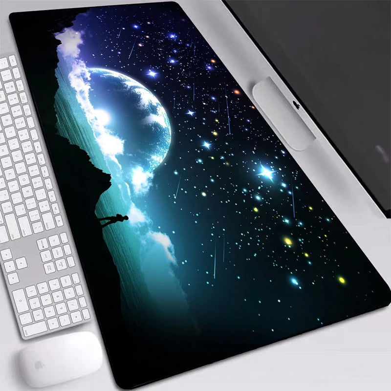 Space Gaming Mouse Pad Large Home Custom Mousepad Gamer Office Natural Rubber XXL Mouse Mat Desk Keyboard Pad XXXl Mouse Pads