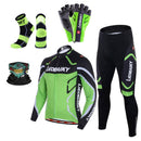 Hochwertiges Profi-Fahrradtrikot Langarm-Set Herren Fahrradbekleidung MTB Radsportbekleidung 3D Gepolstert Atmungsaktive Sportbekleidung Komplette Kits