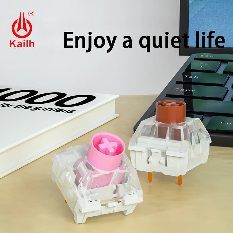 kailh box Silent Switch Mechanical Keyboard diy RGB SMD Pink Brown switch Dustproof IP56 waterproof Compatible Cherry MX  3pin