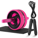Roller&Jump Rope No Noise Abdominal Wheel Ab Roller with Mat  For Exercise Fitness Equipment Accessories Body Building