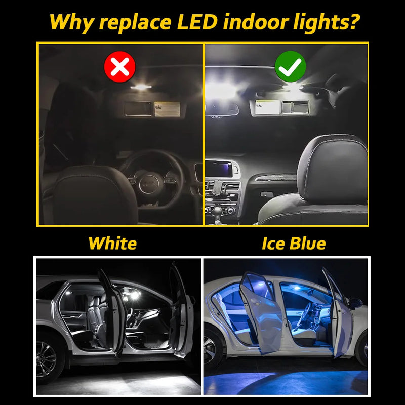 Canbus LED Interior Light Kit For Mercedes Benz CLS CLC CLK CLA Class W218 W219 W208 C208 W209 C209 A209 C117 CL203 Car Bulbs