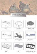 The Genesis Chamber | 12-Egg Digital Incubator with Intelligent Auto-Turning