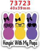 DIY Craft Supplies Sewing Accessories Cartoon Easter Bunny Printed Planar Resins Mold 10 Pieces. PR-73721